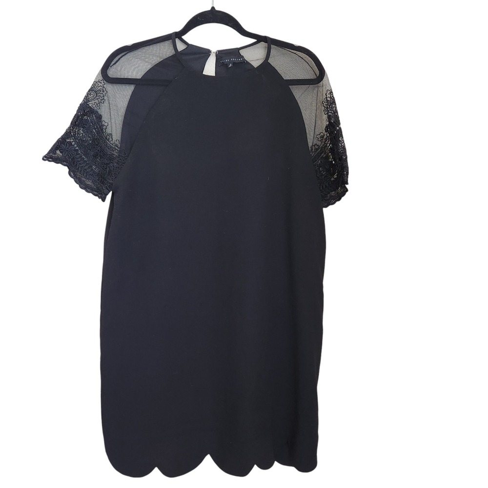 English Factory Black Lace Sleeve Mini Dress